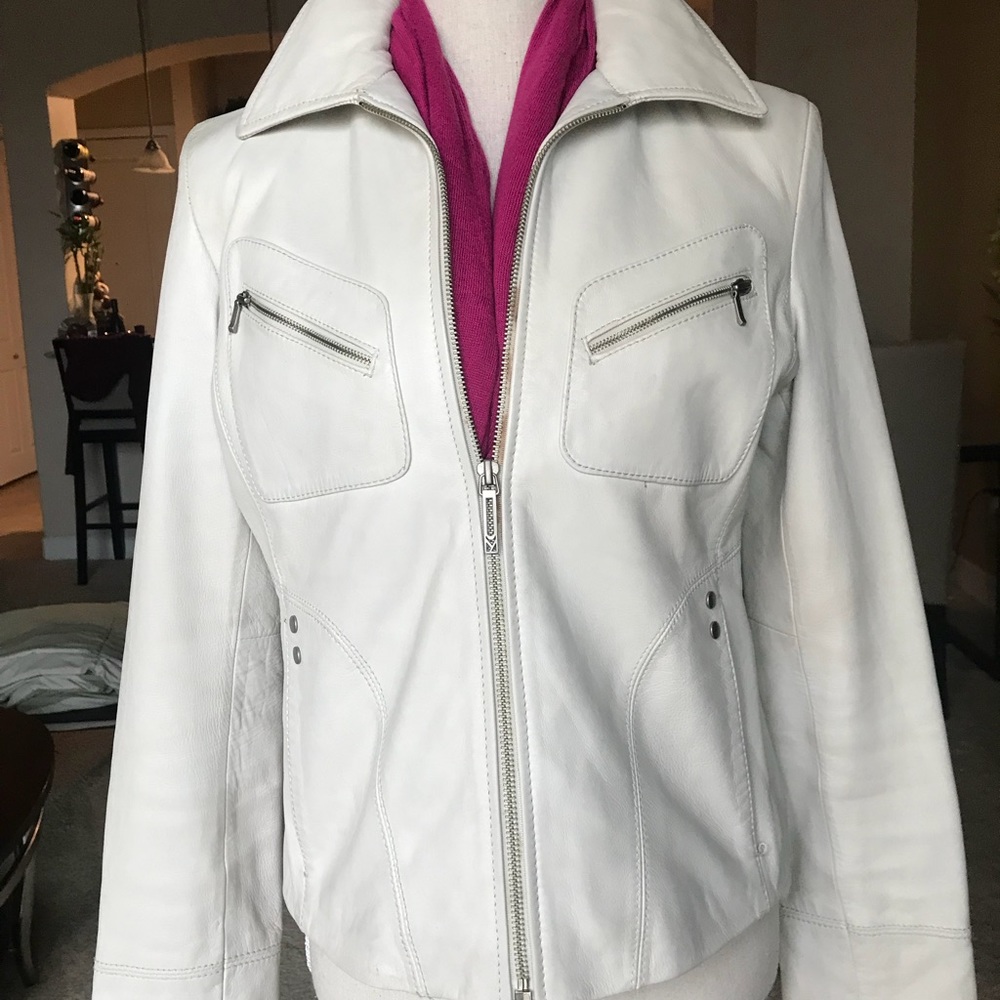 KENNETH COLE New York Leather Jacket, Gently Used.